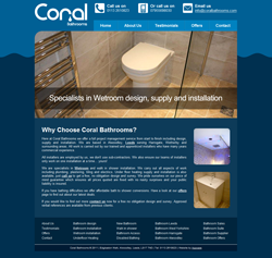 Coral bathrooms website