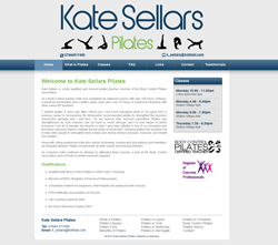 Kate Sellars Pilates website