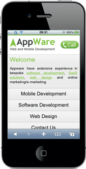Appware mobile website